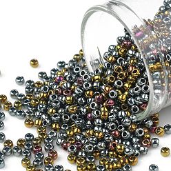 (721) Galvanized Blue Gold Круглые бусины toho, японский бисер, (721) оцинкованное синее золото, 11/0, 2.2 мм, отверстие : 0.8 мм, о 1110шт / бутылка, 10 г / бутылка