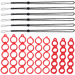 (52) Непрозрачная лаванда 6 регулируемый ремешок на шею из полиэстера, для ручки, телефон, держатель значка, с силиконовой подвеской в стиле 3, разноцветные