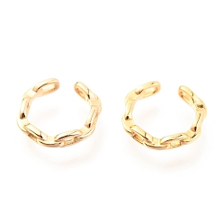 Золотой 925 серьги из серебра 925 пробы, форма кабельной цепи, золотые, 11.5x2.5 мм
