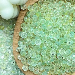 Средний Весенно-Зеленый Lampwork бисер, граненые, круглые, средний весенний зеленый, 8 мм, 30 шт / комплект