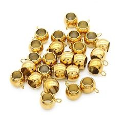 Золотой 201 дуги из нержавеющей стали, петля под залог, рондель, золотые, 11x8x6 мм, отверстие : 1.8 мм, внутренний диаметр: 5 мм