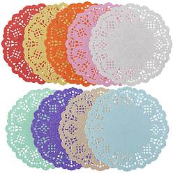 (52) Непрозрачная лаванда 180 шт. 9 цветная кружевная бумага жиронепроницаемая оберточная бумага, для кухонных принадлежностей для выпечки, цветок, разноцветные, 88x0.1 мм, 20 шт / цвет
