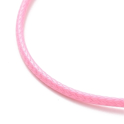 Pearl Pink Korean Waxed Polyester Cord Bracelet Making, Pearl Pink, Adjustable Diameter: 40~70mm