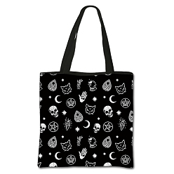 Teardrop Gothic Printed Polyester Shoulder Bags, Square, Teardrop, 71.5cm, Bag: 395x395cm