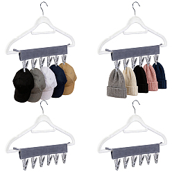 Gray Fabric Hanging Clothes Peg Organizer, Travel Laundry Clip Storage Strap with PP Plastic Clothespins, Gray, 16x34.5x0.15cm