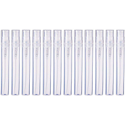 Прозрачный Прозрачные бутылки с воздушным распылением для путешествий, прозрачные, прозрачные, 10x1.2 см, Емкость: 5 мл