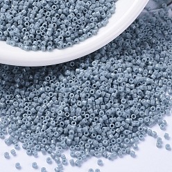 (DB2129) Окрашенный Непрозрачный Муди Синий Дуракоат Бусины miyuki delica, цилиндр, японский бисер, 11/0, (db 2129) duracoat окрашенный непрозрачный угрюмый синий, 1.3x1.6 мм, отверстия: 0.8 мм, около 10000 шт / мешок, 50 г / мешок