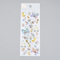 Единорог Наклейка из эпоксидной смолы, для скрапбукинга, дневник путешествий, рисунок единорога, 0.8~2.9x0.7~2.9 см