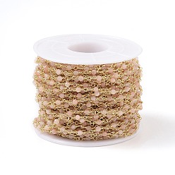 Солнечный Камень Натуральный солнечный камень ручной работы из бисера, с латунной фурнитурой , золотые, несварные, круглые, граненые, с катушкой, 12x1~1.25 мм, бусина : 2~2.5 mm, около 32.8 футов (10 м) / рулон