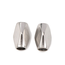 Нержавеющая Сталь Цвет 304 из нержавеющей стали бусы, самородки, цвет нержавеющей стали, 7x4.5x4 мм, отверстие : 2 мм