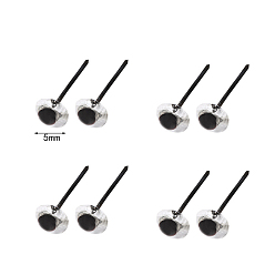 Прозрачный Прозрачная пластиковая кукла игла для валяния глаз, изготовление кукол, прозрачные, 5 мм, 200 пар / мешок