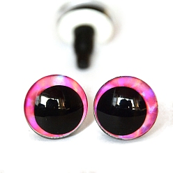 Ярко-Розовый Пластиковый безопасный глазок для корабля, для поделок куклы игрушки кукольные плюшевые животные изготовление, ярко-розовый, 18 мм