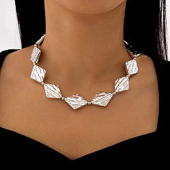 Rhombus Ожерелья из сплава и пластика CCB, ромб, 16.93 дюйм (43 см)