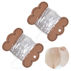 Прозрачный 60м полиуретановая эластичная лента, прозрачные, 1/8 дюйм (4 мм)