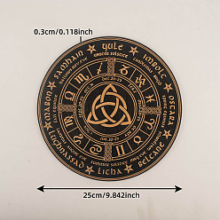 Trinity Knot Деревянный блокнот для карт Таро, коврик для гадания, алтарная плита, биолокационные маятниковые доски, троица узел, 250x3 мм