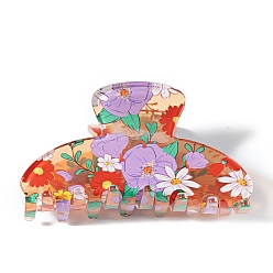 Фиолетовый Заколки для волос из пвх, фиолетовые, 80x39x38 мм