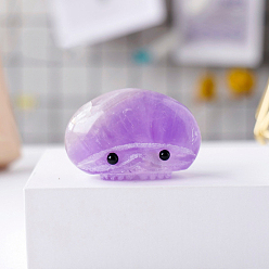 Аметист Природный аметист украшения дисплей, для домашнего офисного стола, овальные, 45~65x35~55x25~40 мм