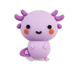 Сливовый Силиконовые бусины, фокусные бусы, динозавр, слива, 25.5x24.5x14.5 мм, отверстие : 2 мм