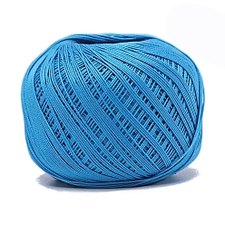 Темно-Голубой Хлопковые волокна пряжа для вязания, для одежды шарфы свитера шали шапки, глубокое синее небо, 20г/моток