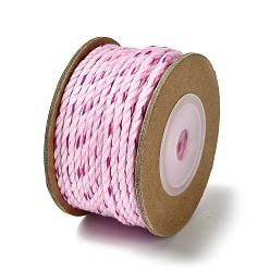 Лавандовый румянец 12м 3-слойный полиэстеровый хлопковый шнур, лавандовый румянец, 2.5 мм, около 13.12 ярдов (12 м) / рулон