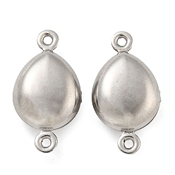 Нержавеющая Сталь Цвет Не тускнеет 304 подвески-соединители из нержавеющей стали, слезные ссылки, цвет нержавеющей стали, 18x10x5 мм, отверстие : 1 мм