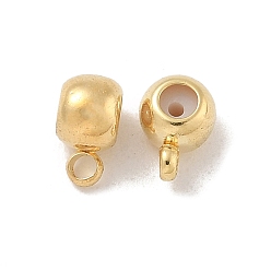 Настоящее золото 18K Поручни из латунной трубки, без кадмия, без никеля и без свинца, рондель, реальный 18 k позолоченный, 6x4x3 мм, отверстие : 0.8 мм