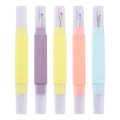 Случайный цвет Вспарыватели стальных швов с пластиковой ручкой, швейные инструменты, случайный цвет, 110x13 мм