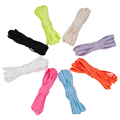 (52) Непрозрачная лаванда 40 ярдов 8 цветов нейлон с лентами из спандекса, аксессуары для одежды, разноцветные, 1/4 дюйм (6 мм)