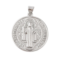 Платина Стойки обшивки латунные подвески, без кадмия и без свинца, планета, круглые, платина, 28x25x2 мм, отверстие : 3x4 мм