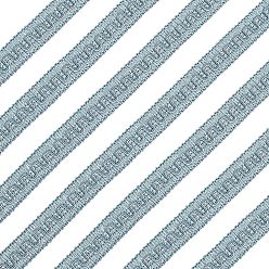 Dark Sea Green Metallic Polyester Ribbon, Curtain, Garment Accessory, Dark Sea Green, 7/8 inch(21mm), about 12.58 Yards(11.5m)/Card