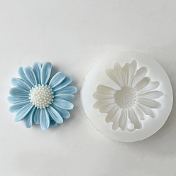 Белый Силиконовые формы для свечей, цветок, белые, 70x20 мм