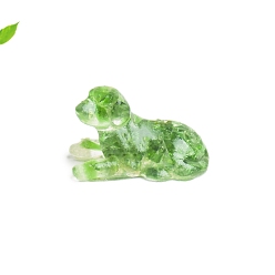 Лэмпворк Украшение для выставки собак из смолы, с фишками лэмпворк внутри статуэток для украшения домашнего офиса, 48x30 мм