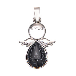 Говлит Природные подвески Говлит, угол, 20 мм