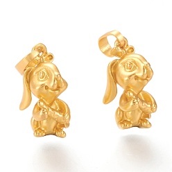 Кролик Подвески из экологически чистого сплава, без кадмия и без свинца, долговечный, китайские знаки зодиака, кролик, 21x10x14 мм, отверстие : 4.5x5.5 мм