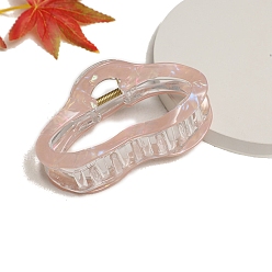 Темный Лосось Заколки для волос с когтями из ацетата целлюлозы (смола), облако, темный лосось, 75x41 мм