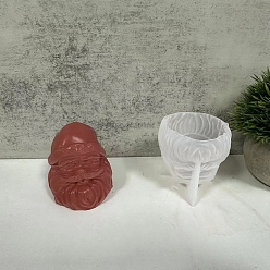 Santa Claus Елочные свечи силиконовые формы, изготовление свечей из эпоксидной смолы, Дед Мороз, 78x72x77 мм