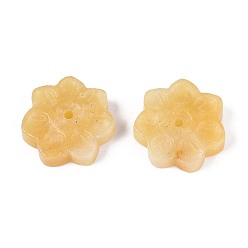 Топаз Нефрит Курильницы из натурального топаза и нефрита, цветок лотоса, держатели благовоний, домашний офис чайхана дзен буддийские принадлежности, 31~33x8~9 мм, отверстие : 2.5~3 мм