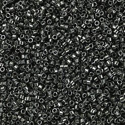 (DB0452) Galvanized Dark Gray MIYUKI Delica Beads, Cylinder, Japanese Seed Beads, 11/0, (DB0452) Galvanized Dark Gray, 1.3x1.6mm, Hole: 0.8mm, about 20000pcs/bag, 100g/bag