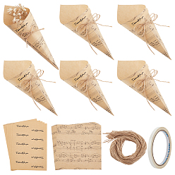 BurlyWood DIY Paper for Gift Cones Bouquet Flower Gift Box, BurlyWood