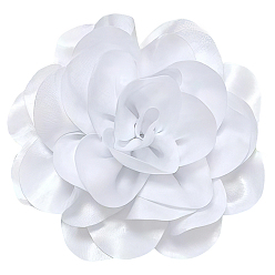 Белый 1броши из полиэстера, цветок, белые, 200 мм