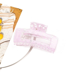 Сердце Пластиковые заколки для волос с прямоугольным принтом и когтями, аксессуары для волос для женщин и девочек, сердце, 45x85x40 мм