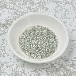 (DB1711) Pearl Lined Gray Mist AB MIYUKI Delica Beads, Cylinder, Japanese Seed Beads, 11/0, (DB1711) Pearl Lined Gray Mist AB, 1.3x1.6mm, Hole: 0.8mm, about 20000pcs/bag, 100g/bag