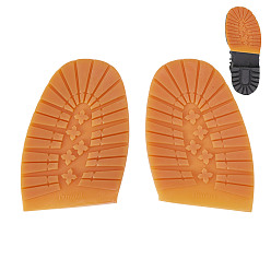 Цвет Древесины Противоскользящая резиновая обувь, подошва на каблуке, износостойкая подошва с рельефным рисунком для ремонта ботинок, кожаные ботинки, деревесиные, 200x124x6 мм