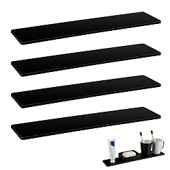 Black Acrylic Sheets, Rectangle, Black, 330x76x5mm