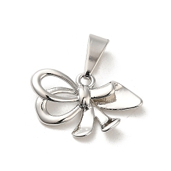 Платина Стойки обшивки латунные подвески, долговечный, без свинца и без кадмия, бантом, платина, 13x21x4.5 мм, отверстие : 8x3.5 мм