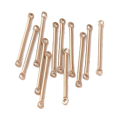 Розовое Золото Ионное покрытие (ip) 304 звенья из нержавеющей стали, подвески для барных разъемов, розовое золото , 25x2.5x1.5 мм, отверстие : 1.4 мм