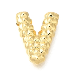 Letter V Стойки покрытие, Латунные подвески, без кадмия и без свинца, подвески с буквой az~z, Буква V, 21x16.5x5.5 мм, отверстие : 2.5x3 мм