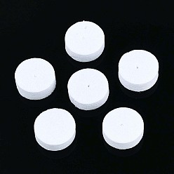 Белый Дым Подушечки для серег из пенополистирола, для ушных орехов, спинки для серьги, серый, 12~13x12~13x4~5 мм, отверстие : 1 мм, о 10000 шт / комплект