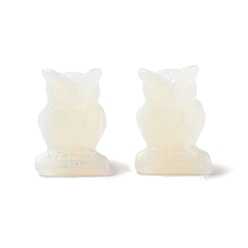 Опал Резные фигурки из опалита, для украшения рабочего стола домашнего офиса, сова, 15.5~18.5x13~15x22~24 мм
