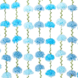 Темно-Голубой 108шт. 3 цветов, декоративные бумажные цветы-шары для вечеринки, свадьбы, дома и улицы., с полиэфирным кордом, с имитацией зеленого растения на ткани размером 20м, глубокое синее небо, 107x25.5x3 мм